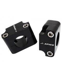 HANDLEBAR CONVERSION KIT 22.2MM TO 28.6MM UNIVERSAL BLACK FOR OVERSIZED BARS