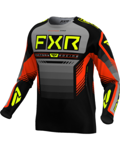 FXR Clutch Pro MX Jersey - Grey/Nuke/Hi-vis