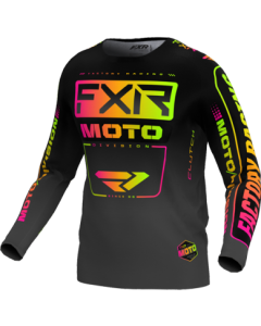 FXR Clutch MX Jersey - Black/Sherbert 