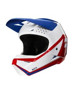 SHIFT YOUTH WHIT3 HELMET- GRAPHIC WHITE/RED/BLUE