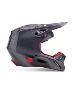 Fox V1 Interfere Helmet - Grey/Red 