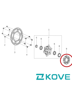 Kove 450 rally rear cush drive hub rubber set 