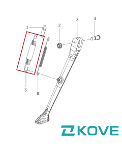 Kove 450 rally bigger side stand spring 