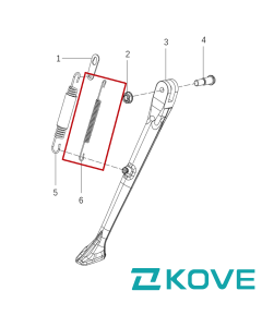 Kove 450 rally smaller side stand spring 
