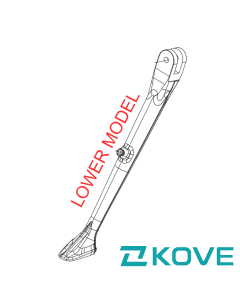 Kove 450 rally lower side stand 
