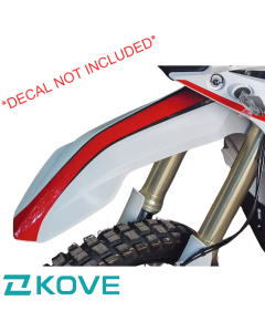 Genuine Kove 450rally front mudguard - White (No decal)