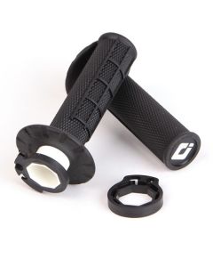 Half Waffle MX Lock-On Grip Set Black