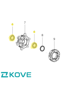 Genuine kove 450 rally rear cush drive hub bearing (X2 needed) 