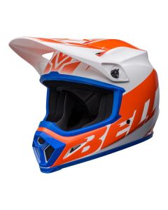 Bell MX 2022 MX-9 Mips Adult Helmet (Disrupt white/Orange) 